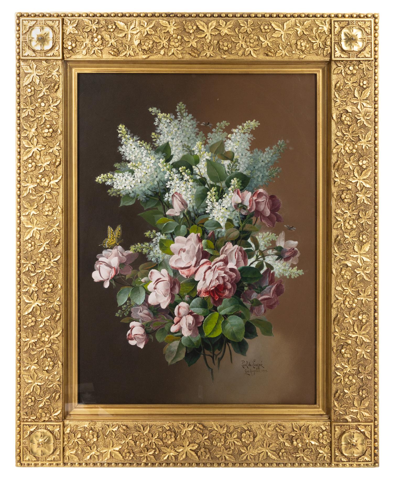 White Lilacs and Pink Roses , 1903