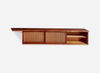 George Nakashima, Triple Sliding-Door Hanging Wall Case