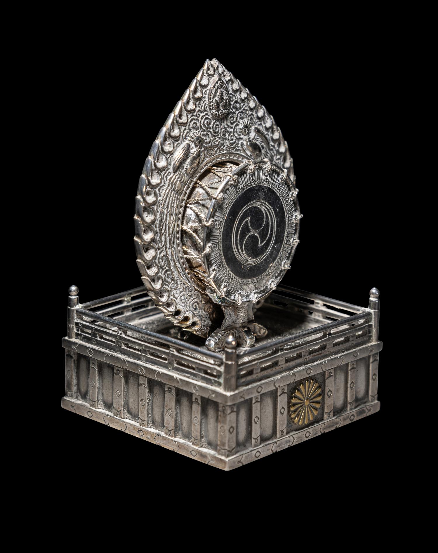 An Imperial Japanese Silver Bonbonnière
