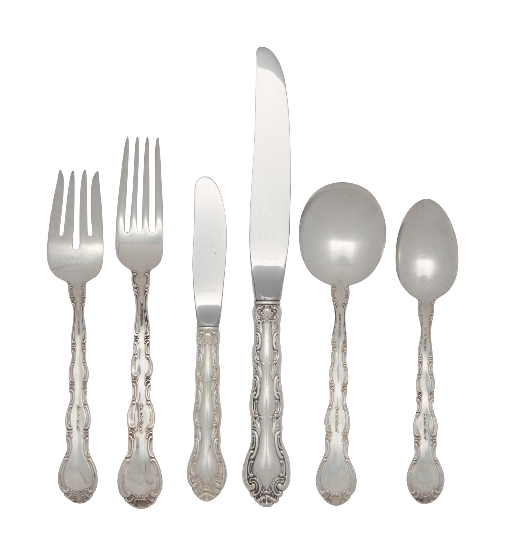 An American Silver Flatware Service