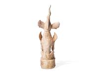 A Chinese Pottery Figure of an Earth Spirit