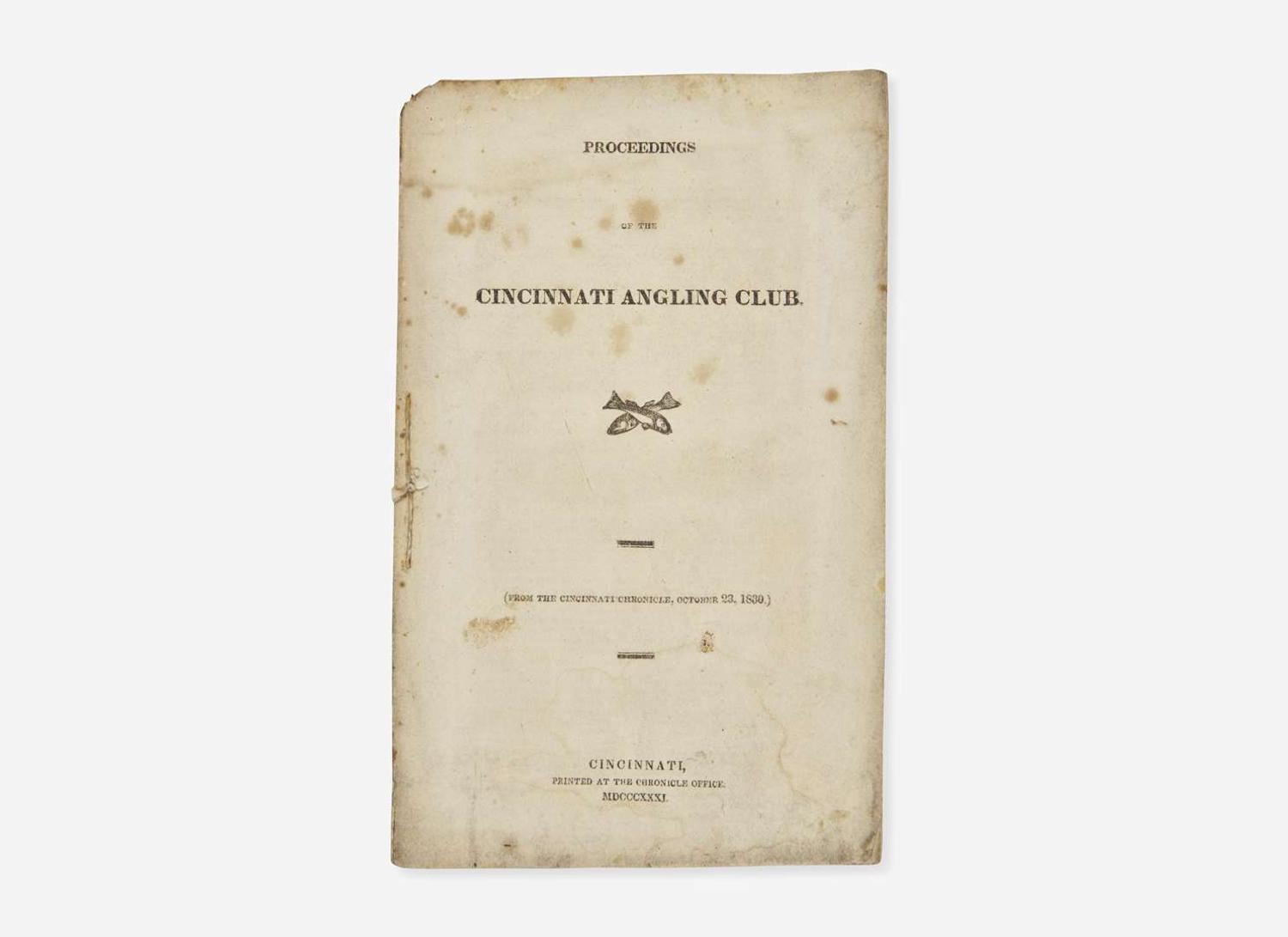 [Fishing] Proceedings of the Cincinnati Angling Club