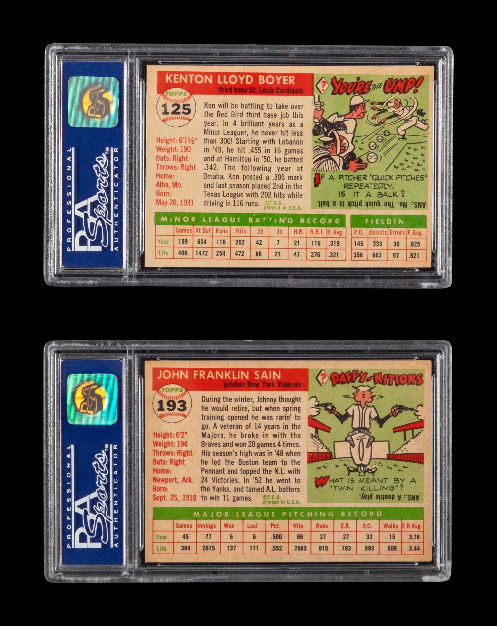 A Near Set of 1955 Topps Baseball Cards (198/206)