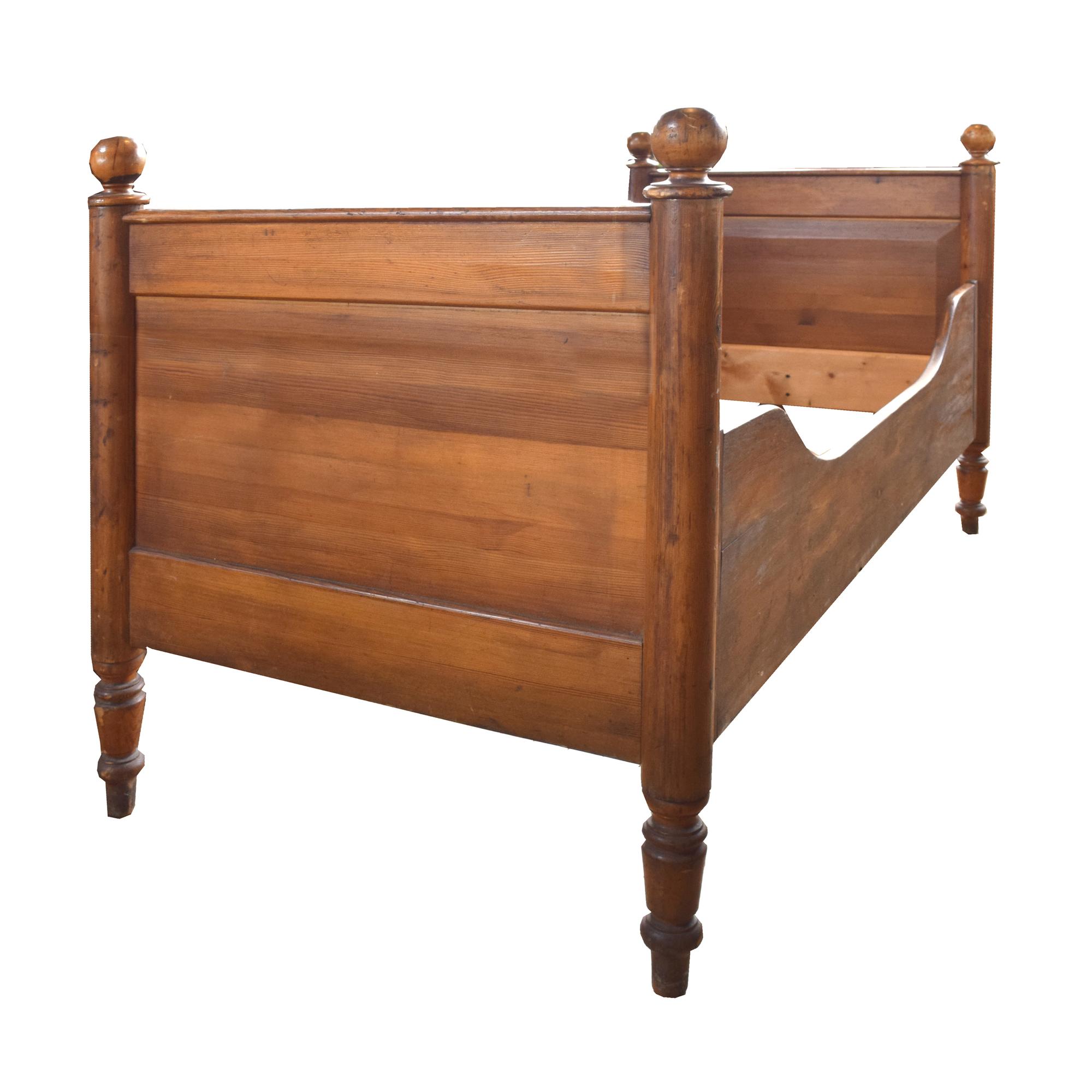 A Pair of Twin Beds 71" W x 35.5" D x 39" H — United States, 19th Century