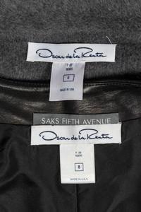 Two Oscar de la Renta Items: One Coat & One Lamb Leather Jacket, 2006-07