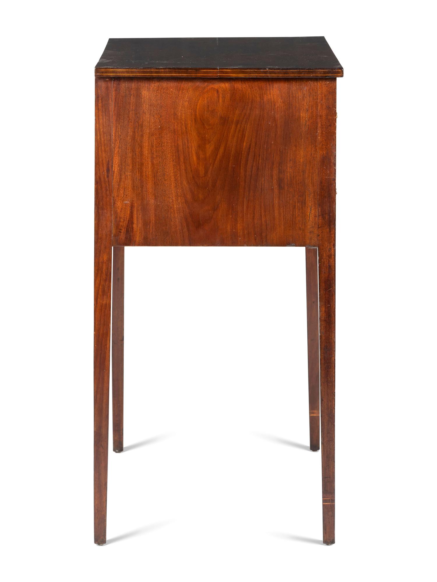 A Fine Federal Leafy-Vine Inlaid Mahogany Diminutive Sideboard