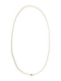 CULTURED PEARL AND DIAMOND NECKLACE