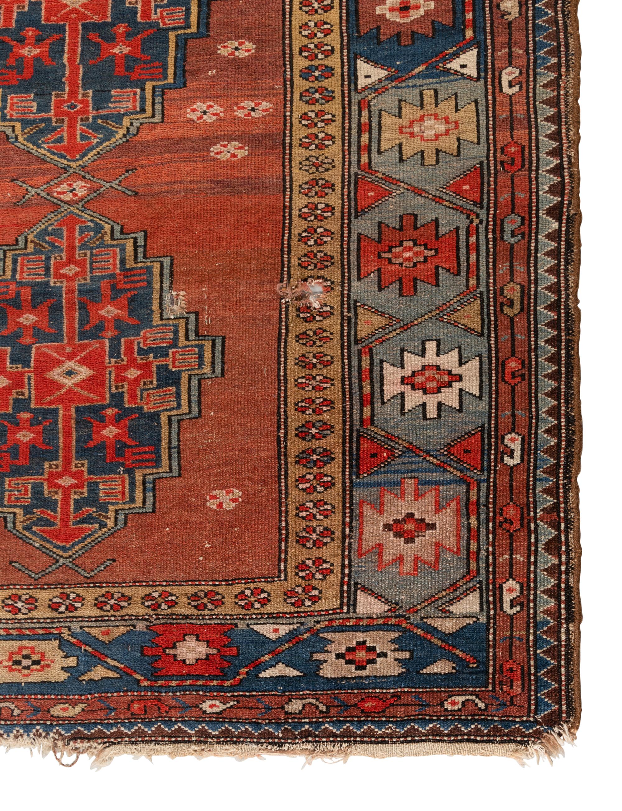 A Kurdish Malayer Wool 'Gallery' Rug