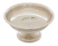 An American Silver Footed Bowl, Gorham MFG., Providence, RI, the interior of the bowl inscribed West Point Horse Show/1940/Local Polo P