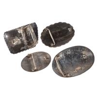 Navajo, Zuni, and Hopi Silver Belt Buckles