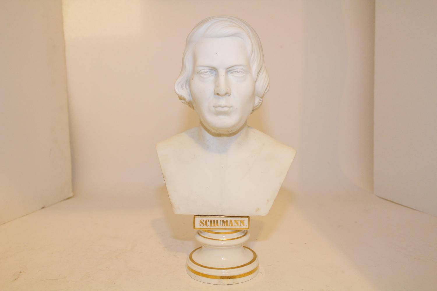 A Royal Vienna Bisque Porcelain Bust Height 15 inches.