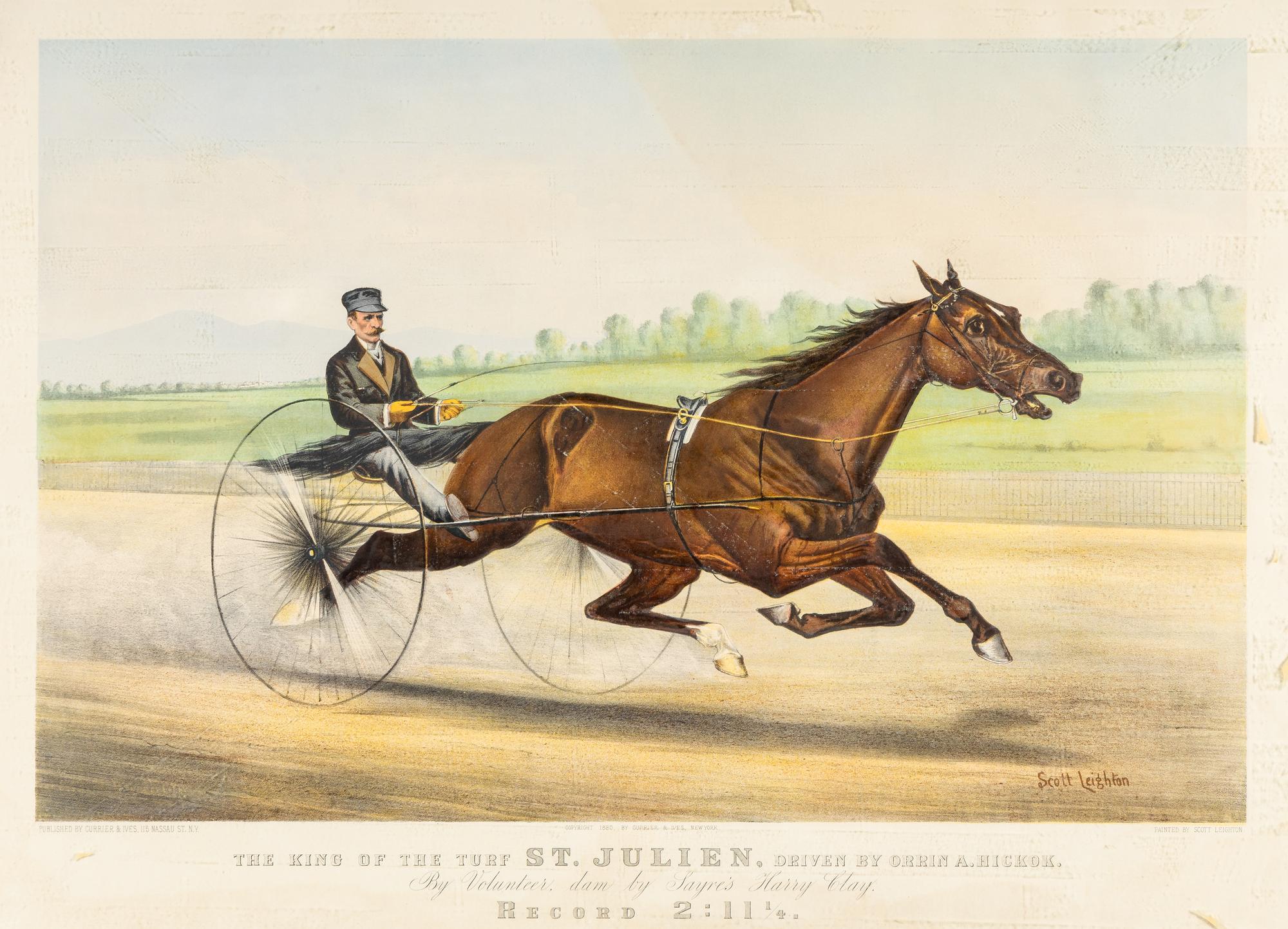 [HORSE RACING SCENES] -- CURRIER and IVES, publishers -- After John Cameron, or Scott Leighton