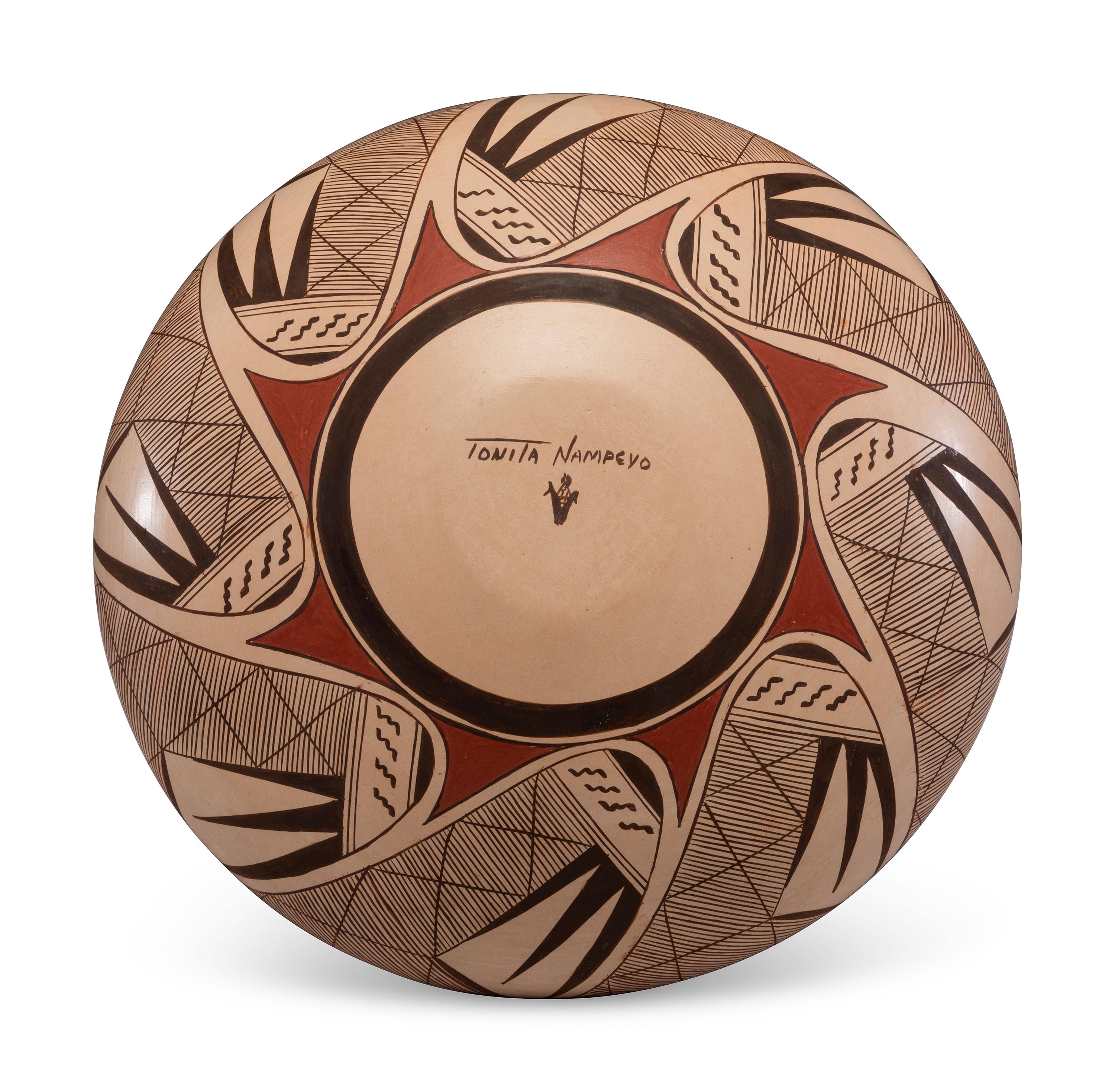 Pottery Jar, with Migration Pattern