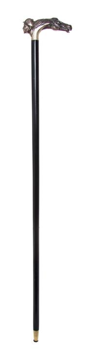 An American Sterling Silver Handled Cane, Length of handle 2 x length overall 31 1/2 inches.