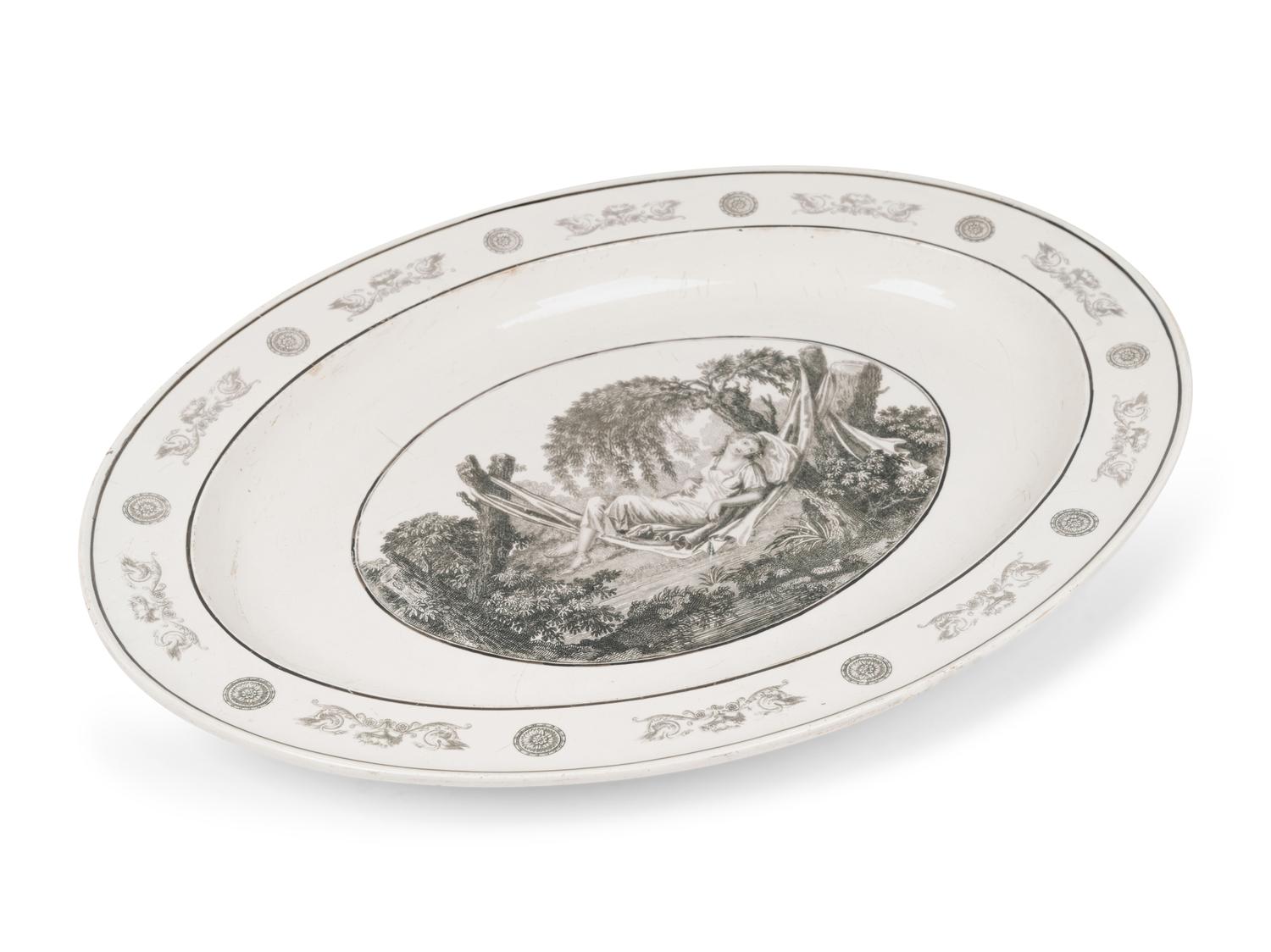 A French Creil Faience Platter