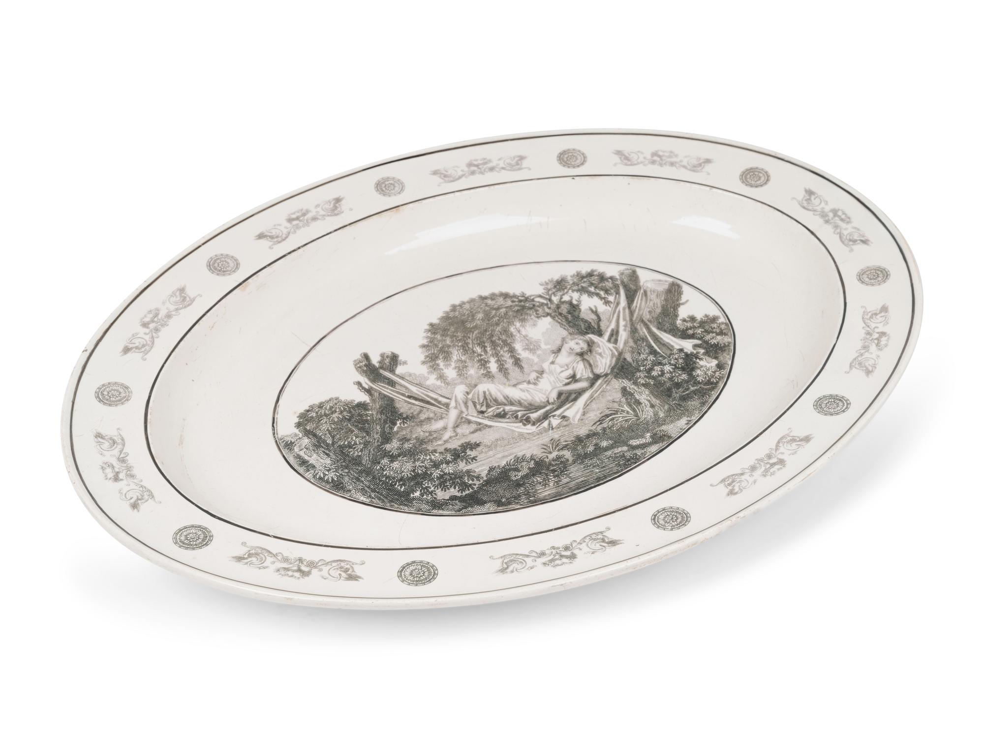 A French Creil Faience Platter