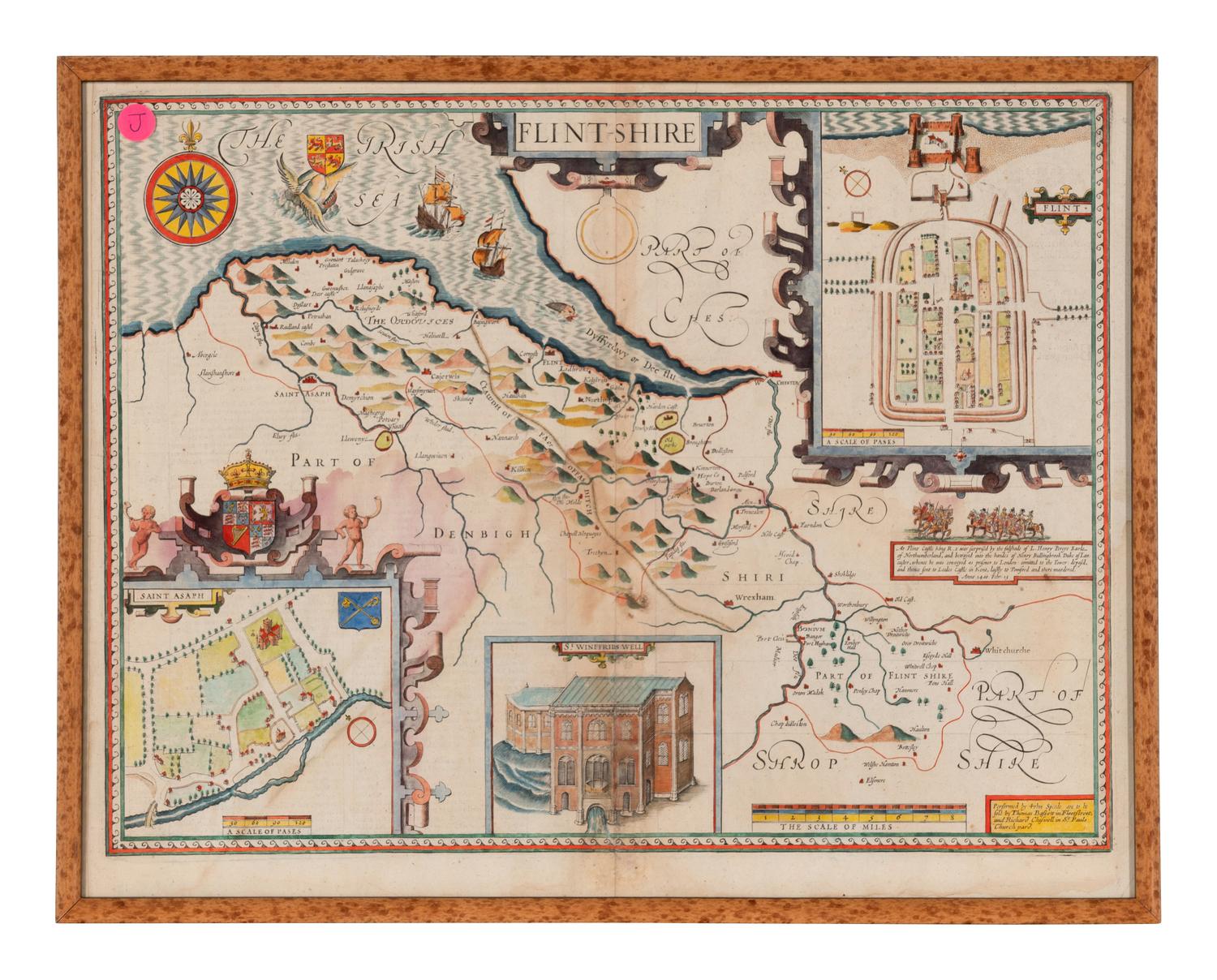 [MAP]. SPEED, John (1551 or 1552-1629). Flintshire . London, 1611.