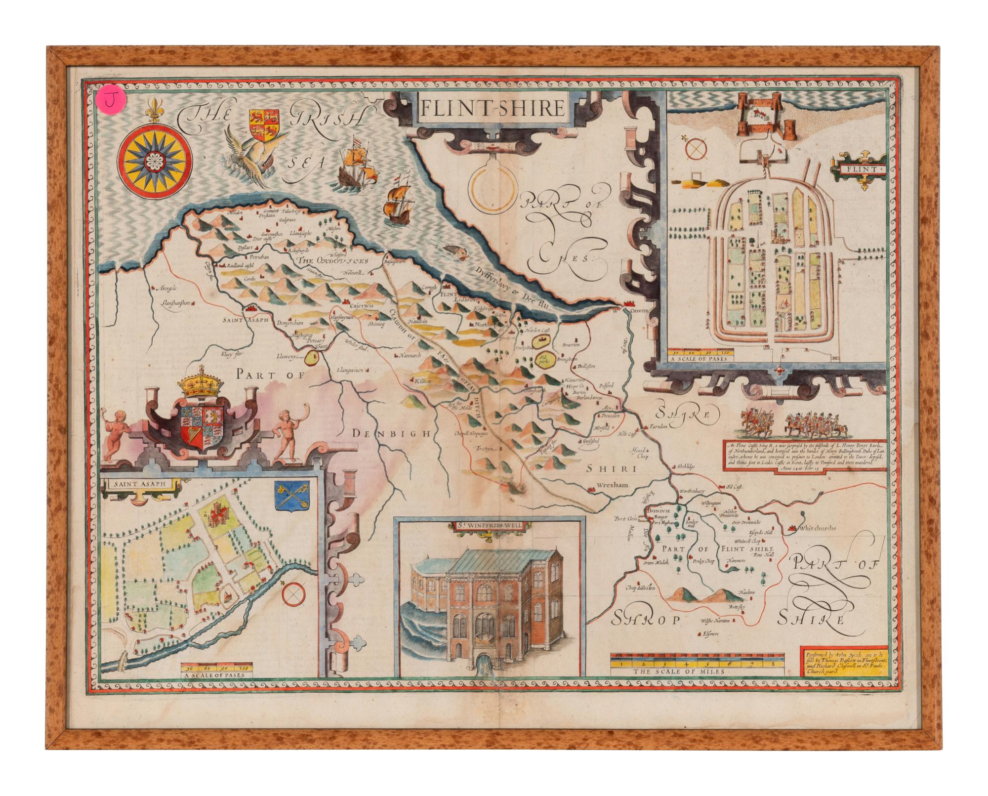 [MAP]. SPEED, John (1551 or 1552-1629). Flintshire . London, 1611.