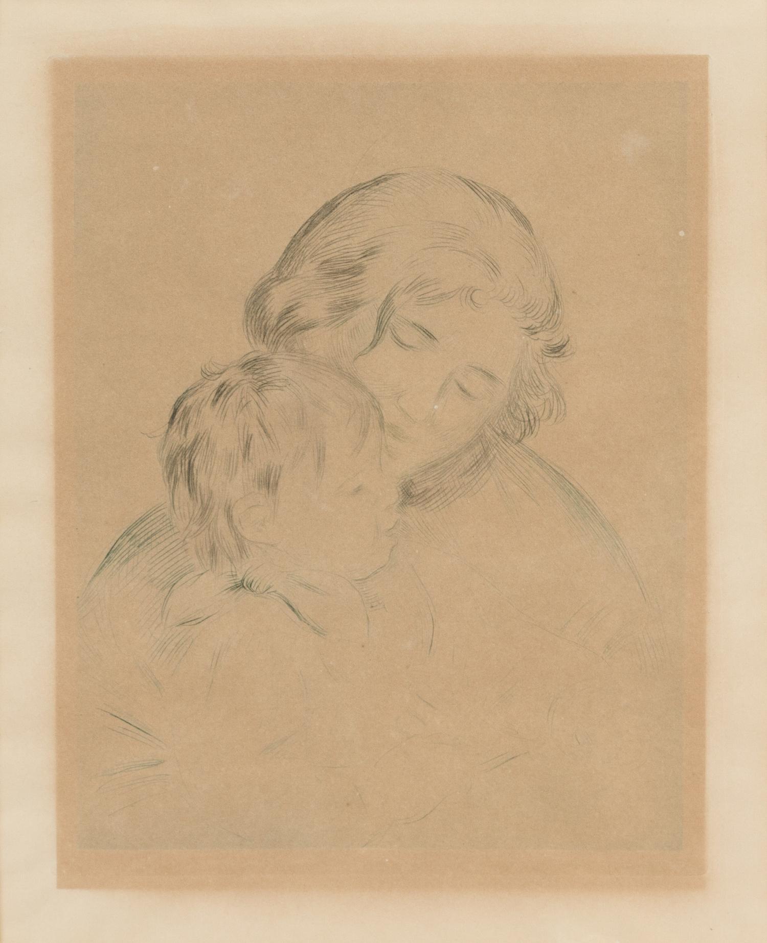 Pierre-Auguste Renoir, (French, 1841-1919), Mere et enfant (Jean Renoir) (from L'album des peintres-graveurs