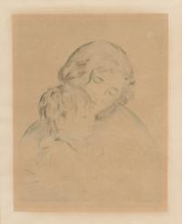Pierre-Auguste Renoir, (French, 1841-1919), Mere et enfant (Jean Renoir) (from L'album des peintres-graveurs