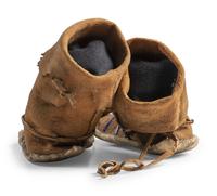 Apache Beaded Hide Boot Moccasins, with Cactus Kickers