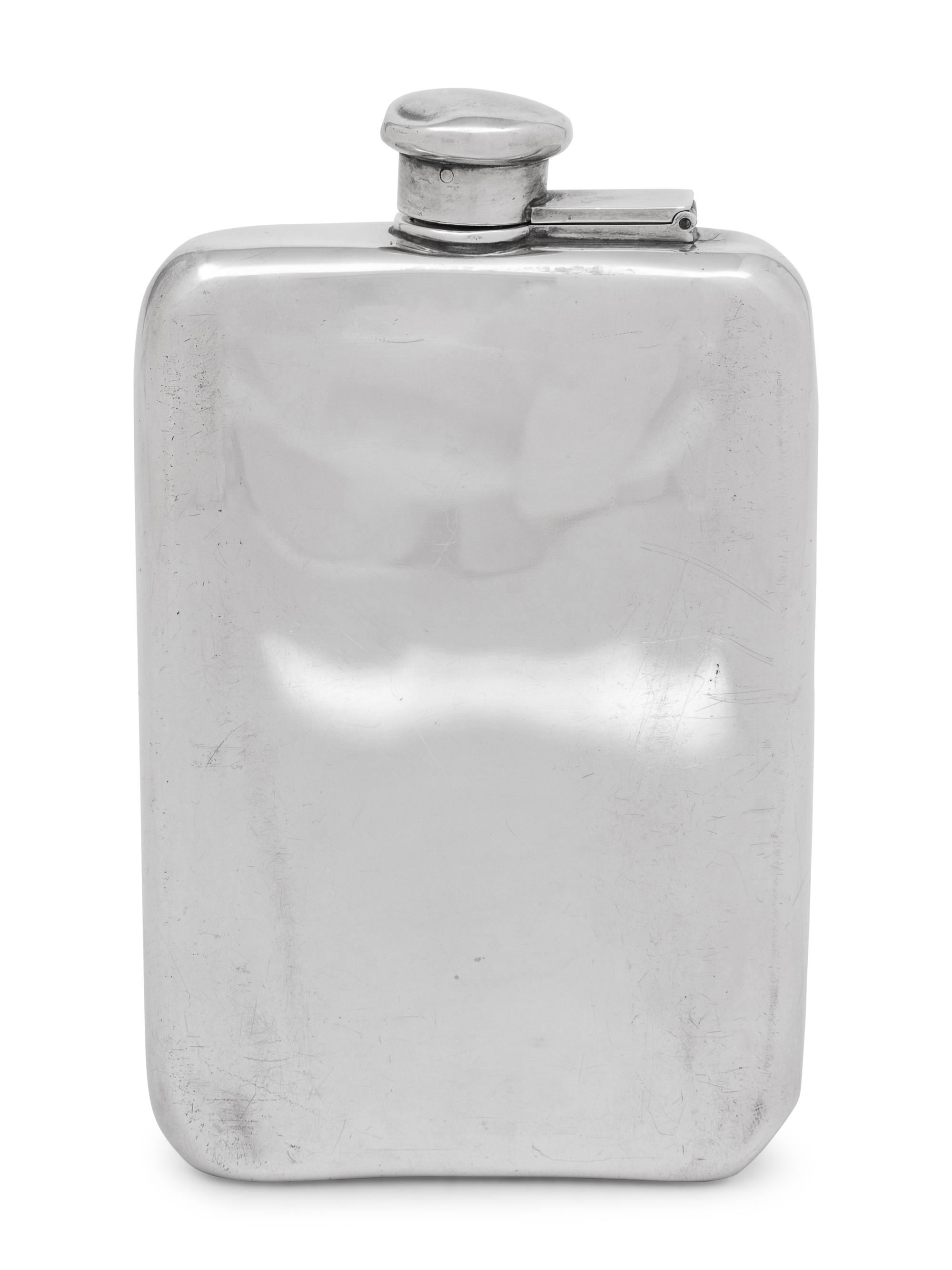 A Tiffany and Co. Silver Whiskey Flask