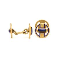 One Pair of Yellow Gold Cufflinks and One Pair of Cartier Cufflinks