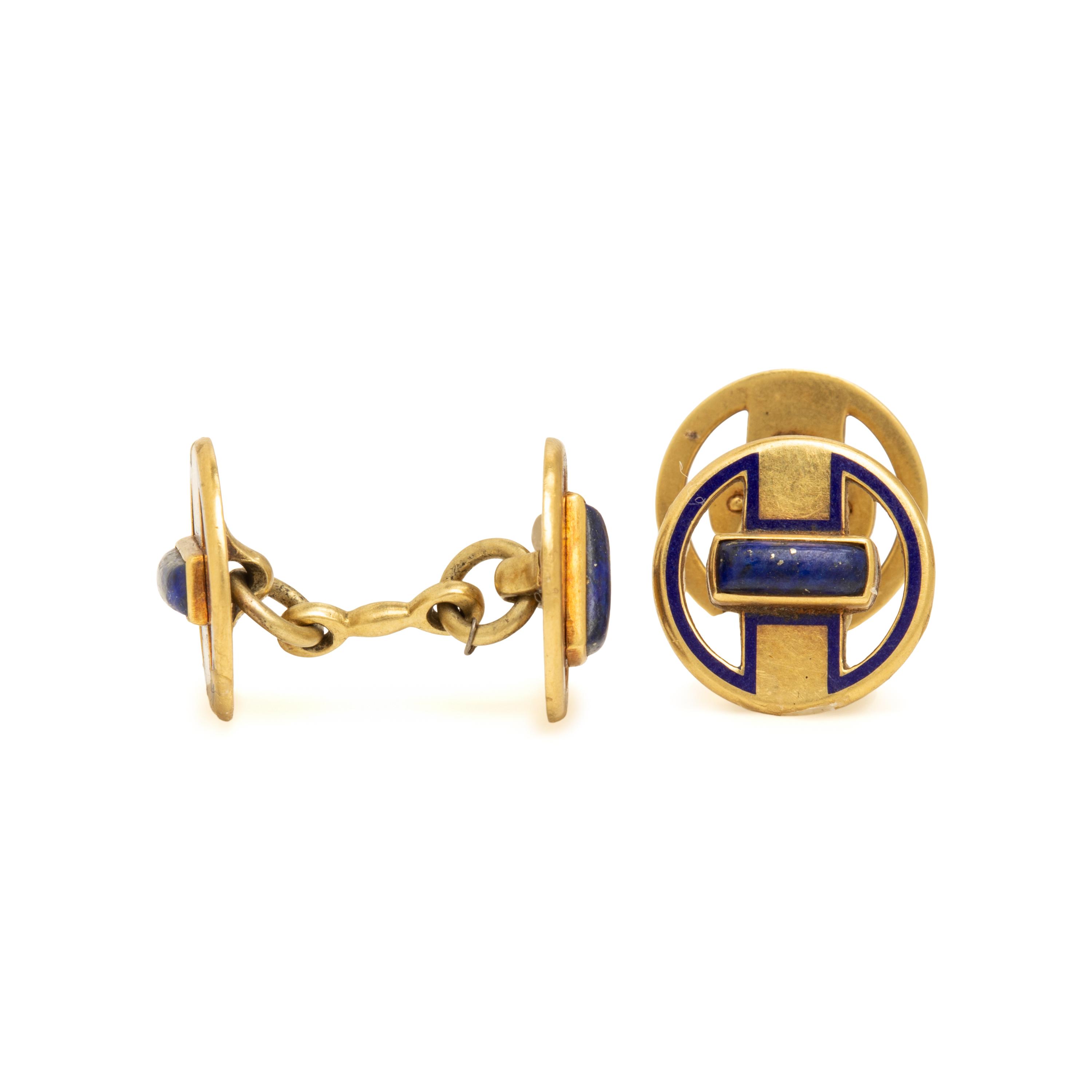 Cartier, A Pair of Cufflinks with an Unsigned Pair of Cufflinks