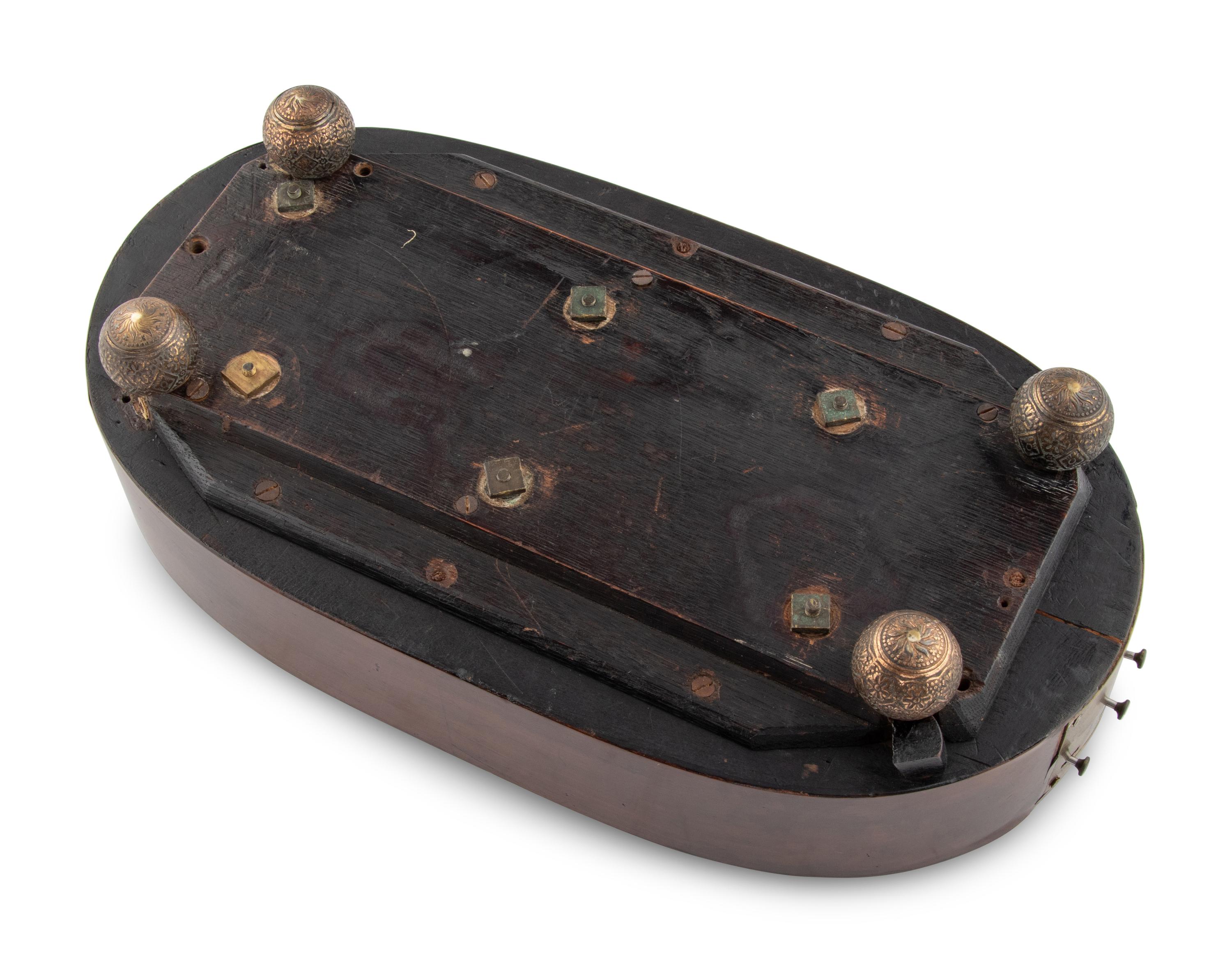 An Early Fusée Musical Clock Base