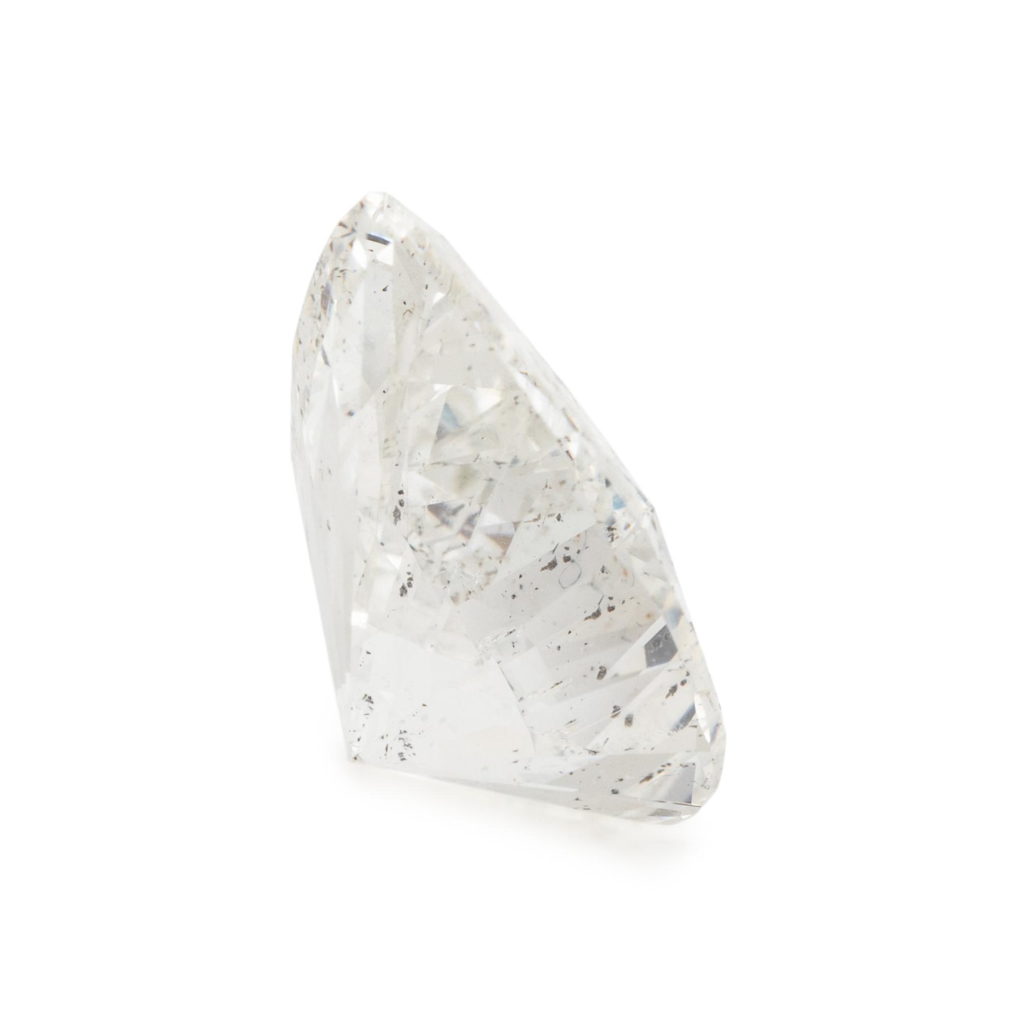3.31 CARAT LASER DRILLED PEAR BRILLIANT CUT DIAMOND