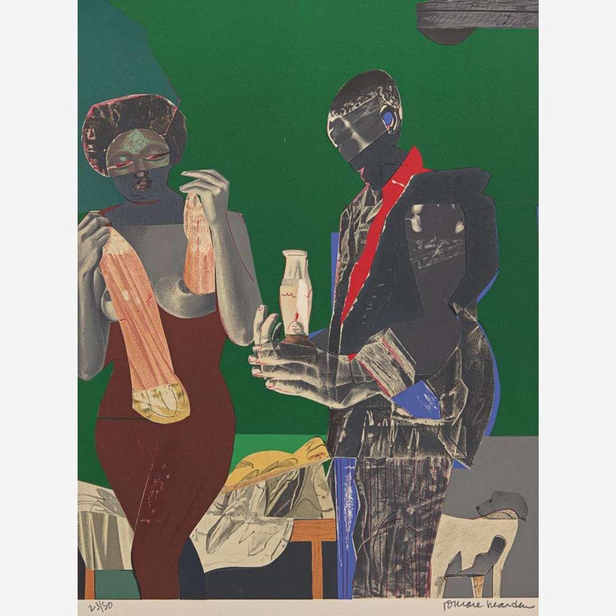 Romare Bearden (American, 1911-1988) Before the First Whistle (Early Morning)