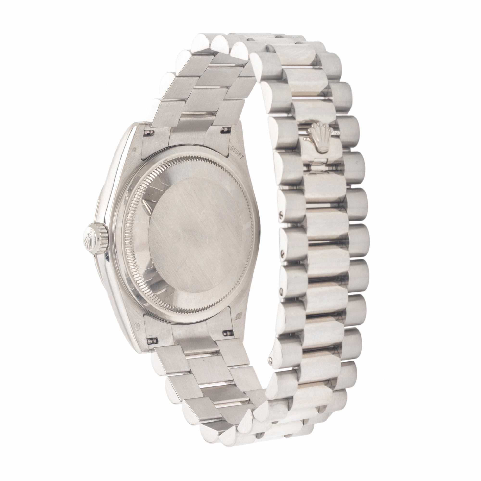 Rolex, Ref. 118206, Platinum 'Day-Date' Watch, with Box