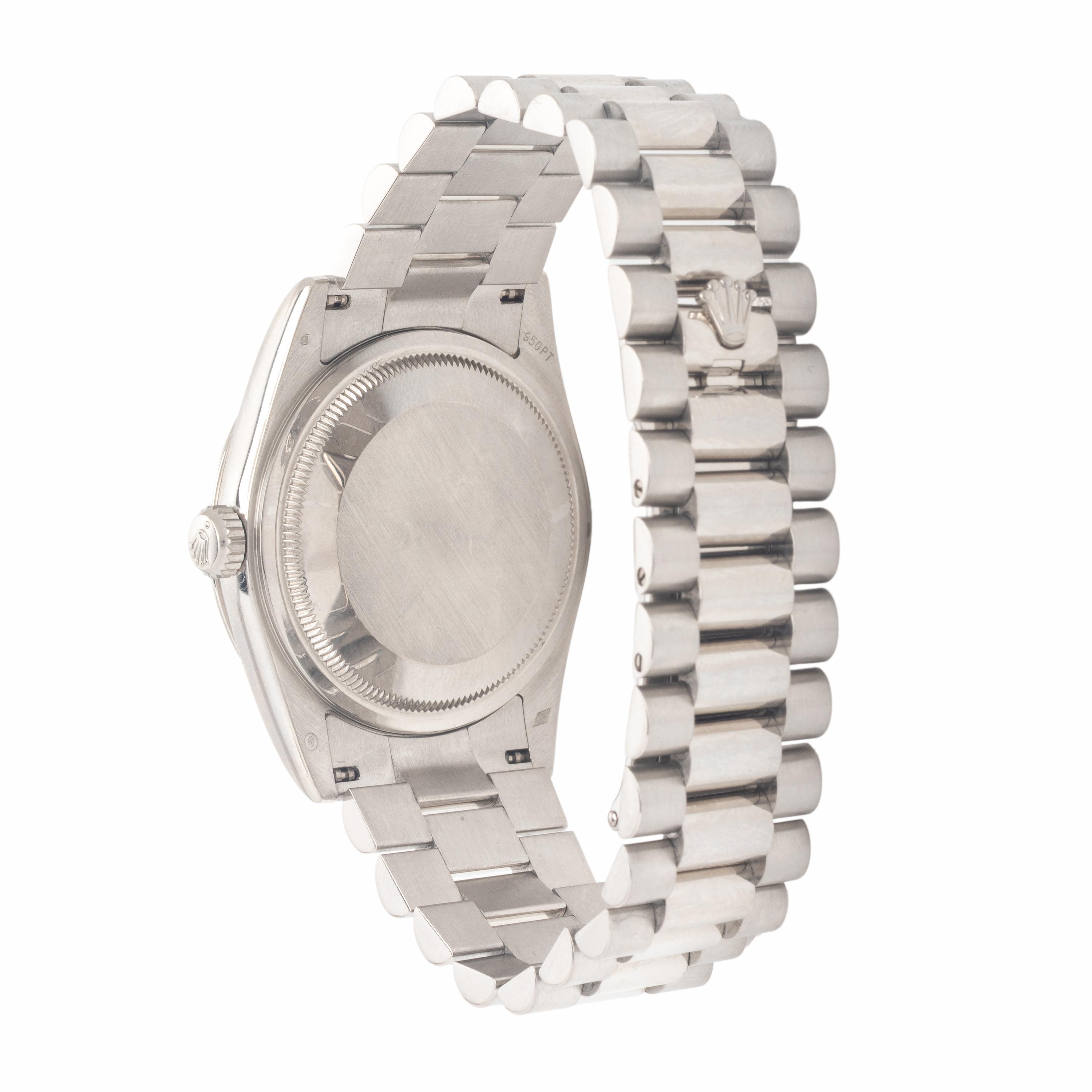 Rolex, Ref. 118206, Platinum 'Day-Date' Watch, with Box