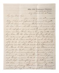 [CIVIL WAR]. War-date letters of Corporal Edwin J. Barden, 7th Regiment Connecticut Volunteer Infantry, combat soldier and later clerk at Headquarters Department of the South, Headquarters X Corps, and Headquarters US Army, Office of Chief Commissary.