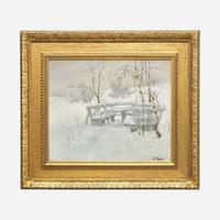 Frits Thaulow (Norwegian, 1847–1906) Winter Mantle (Hamburg)