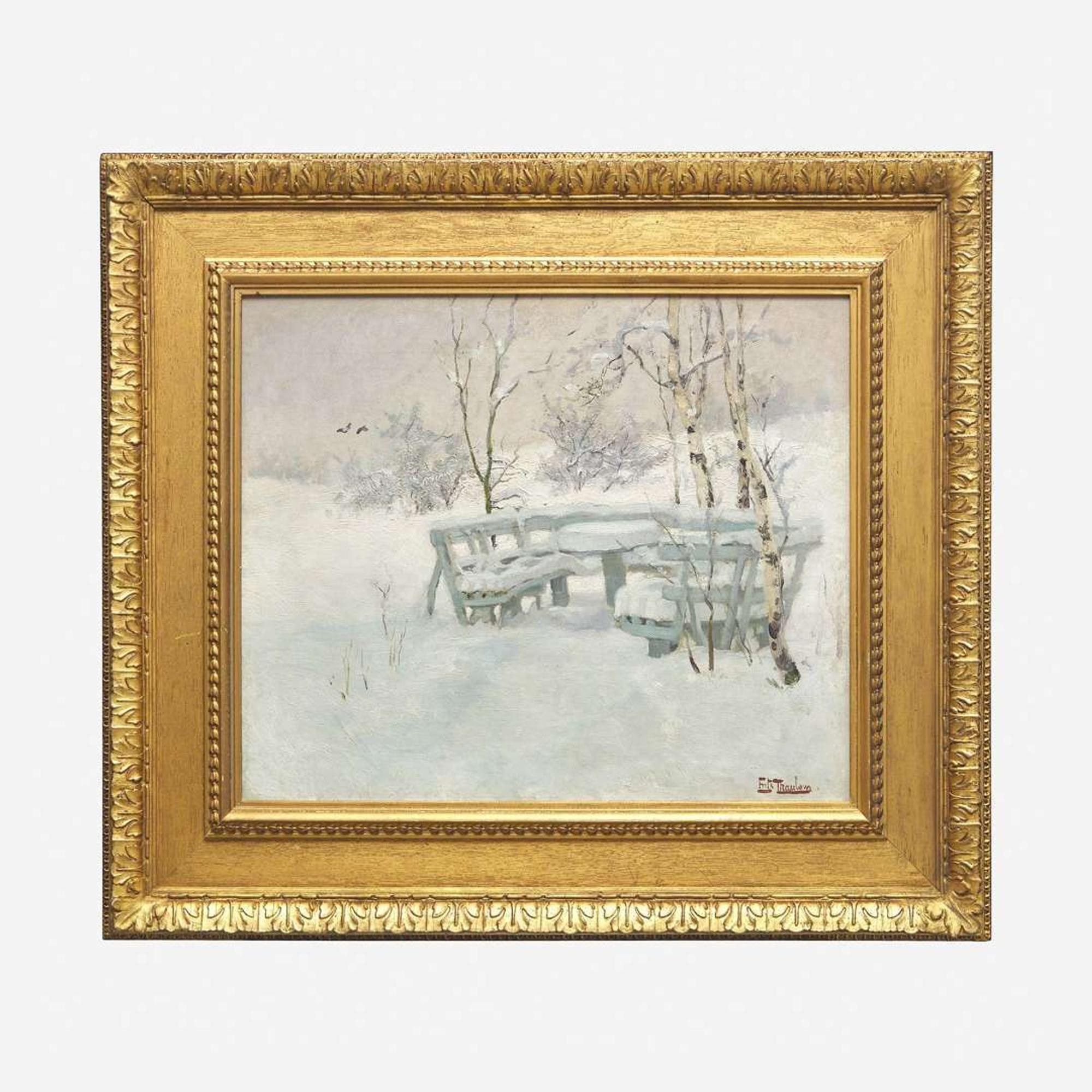 Frits Thaulow (Norwegian, 1847–1906) Winter Mantle (Hamburg)