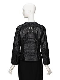 Ralph Rucci, Woven & Patchworked Leather Jacket