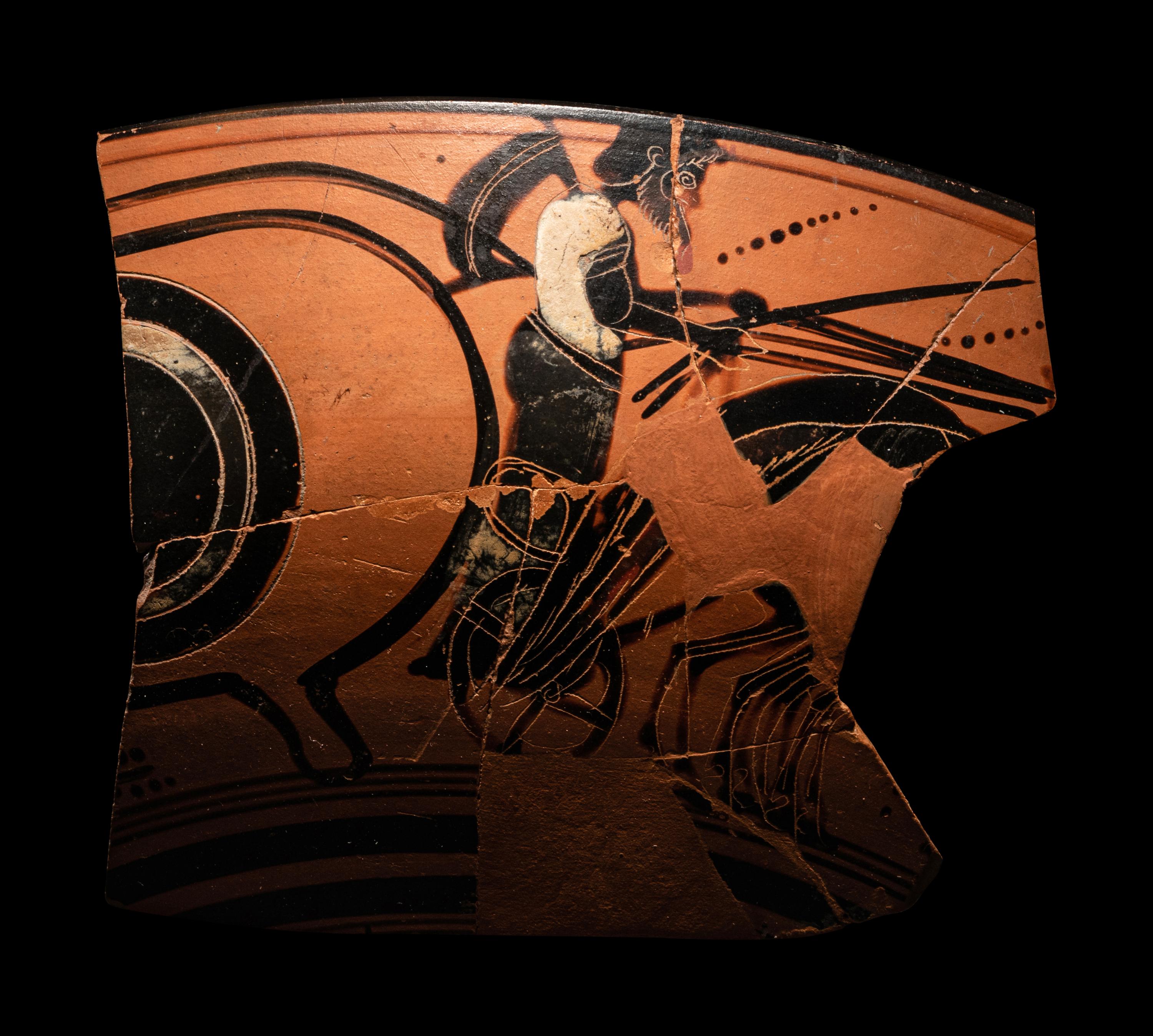 An Attic Fragment of a Black-Figured Eye-Cup