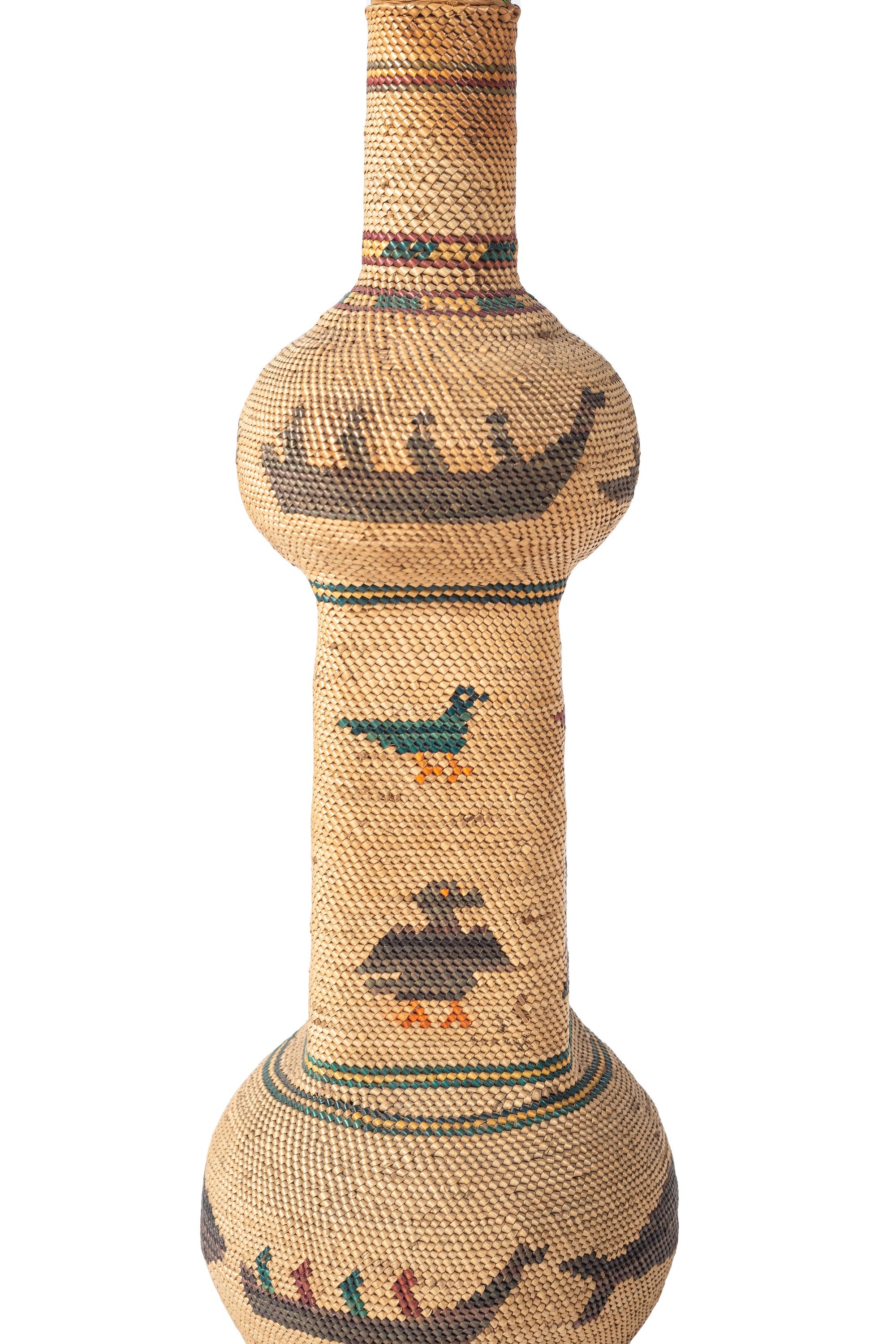 Makah Basketry Bottles