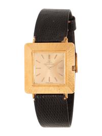 JAEGER-LeCOULTRE, VINTAGE, 18K YELLOW GOLD WRISTWATCH