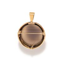 ANTIQUE, AGATE, PEARL AND ENAMEL PENDANT/BROOCH