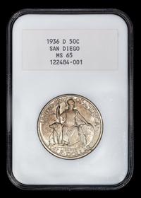 A United States 1936-D San Diego Commemorative 50c Coin
