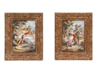 A Pair of French Porcelain Plaques