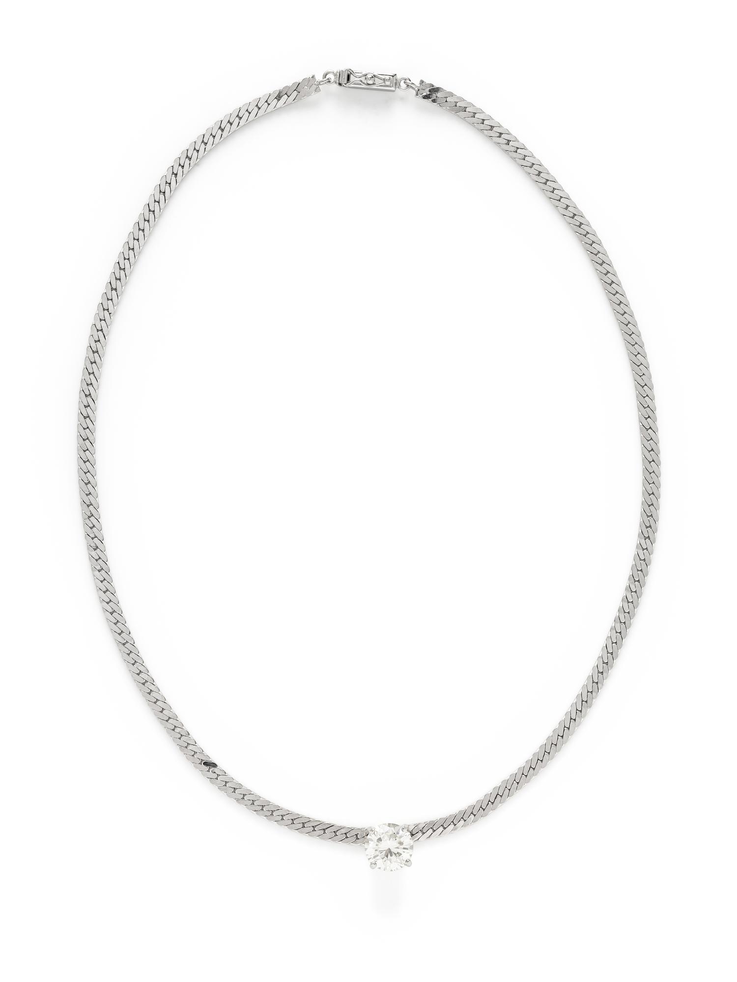 WHITE GOLD AND DIAMOND NECKLACE
