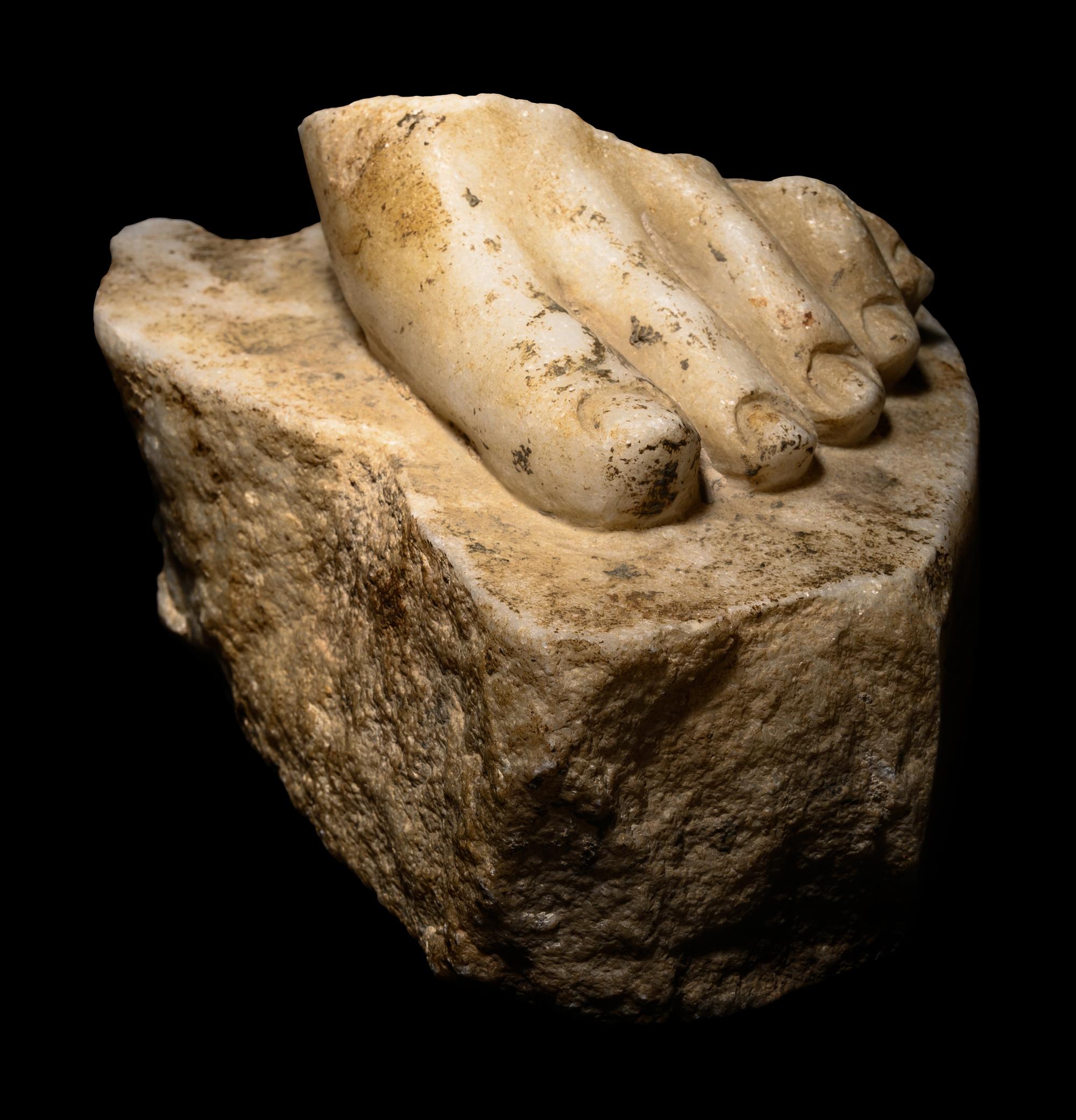 A Roman Marble Fragment of a Left Foot