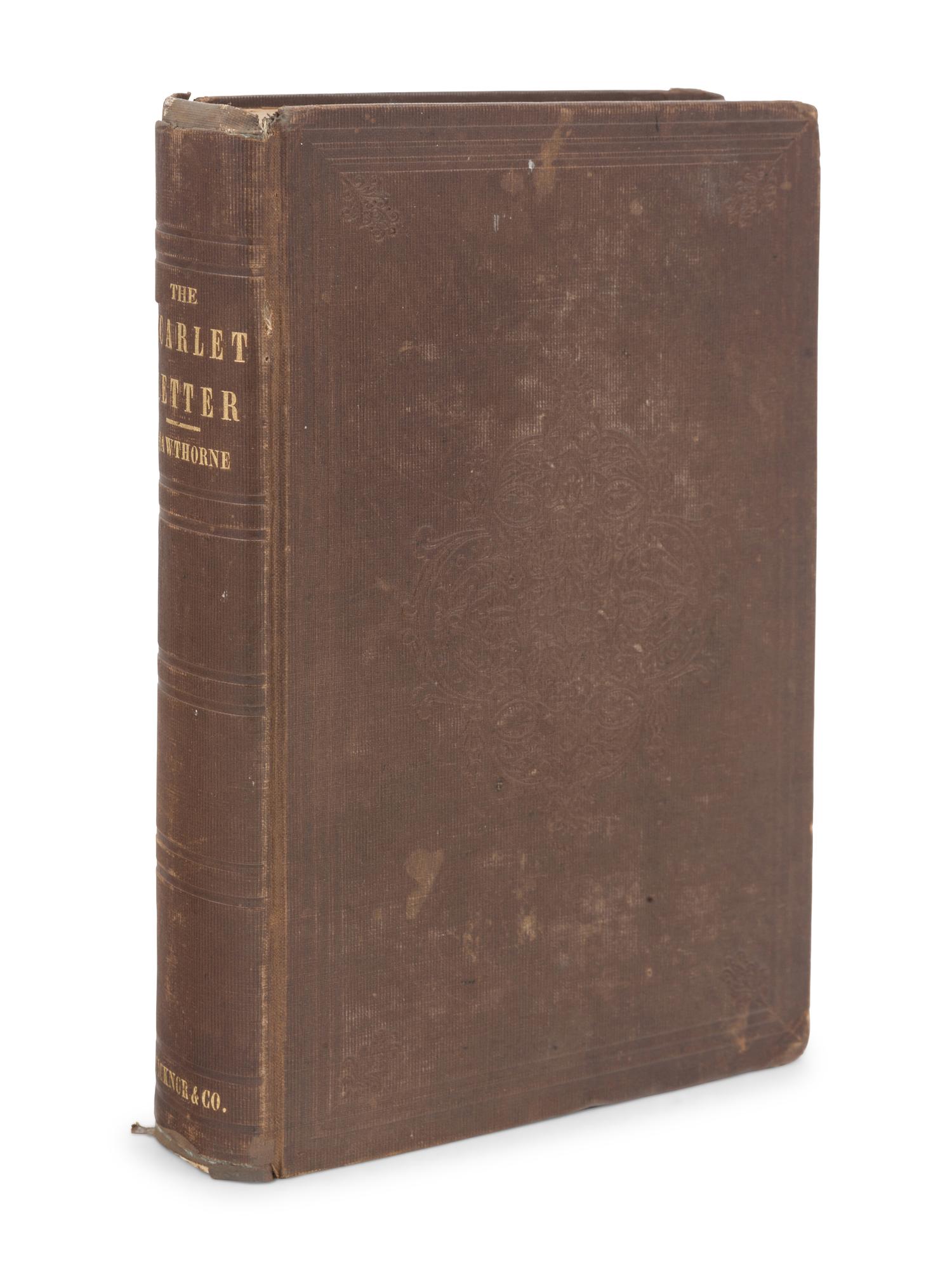 HAWTHORNE, Nathaniel (1804-1864). The Scarlet Letter, A Romance . Boston: Ticknor, Reed, and Fields, 1850.