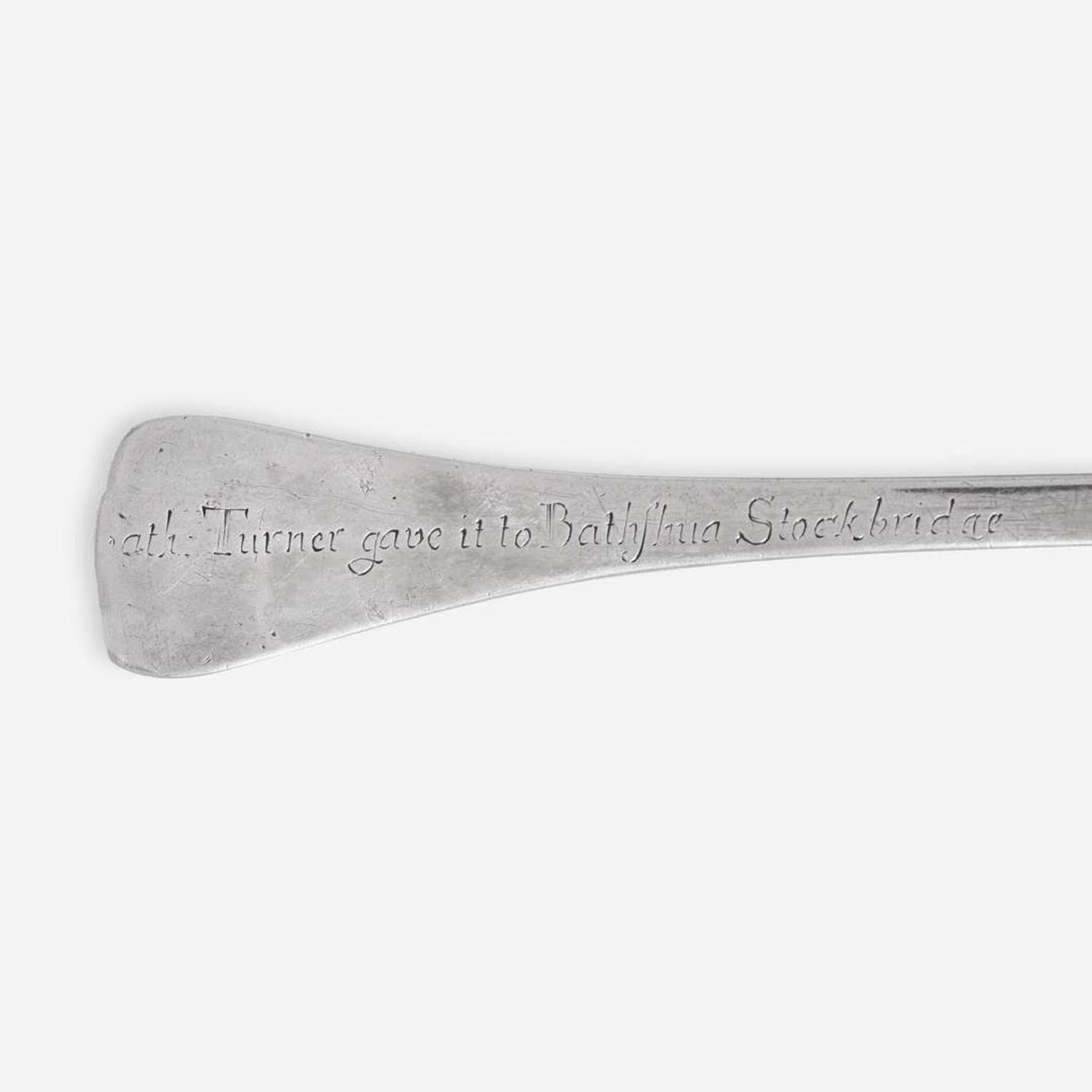 A silver tablespoon John Edwards (1671-1746), Boston, MA, circa 1700