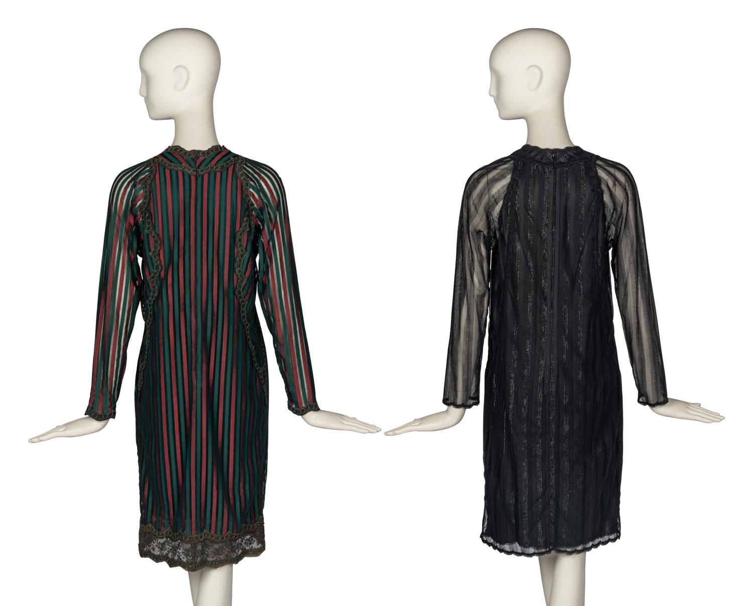 Two Velvet Jackets and Two Dresses by Geoffrey Beene