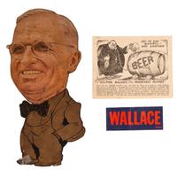 [TEMPERANCE] -- [POLITICS]. A group of 5 items, incl. pro-prohibition and anti-immigration and fliers.