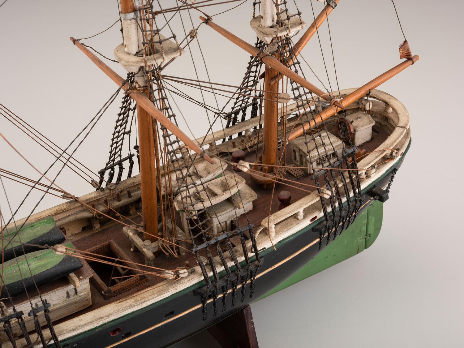 A Carved and Painted Wood Model of the Clipper Ship Flying Cloud